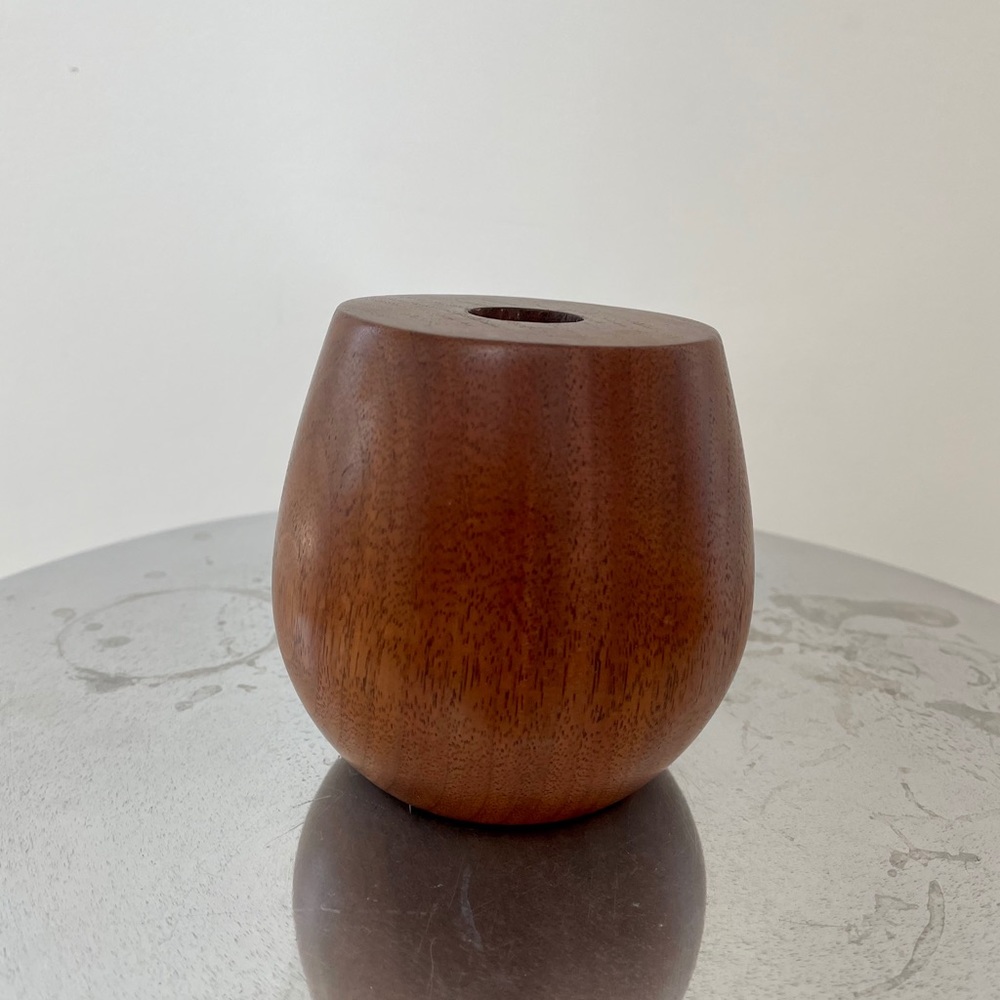 Set of three wooden candle holders - Picture 5 of 6